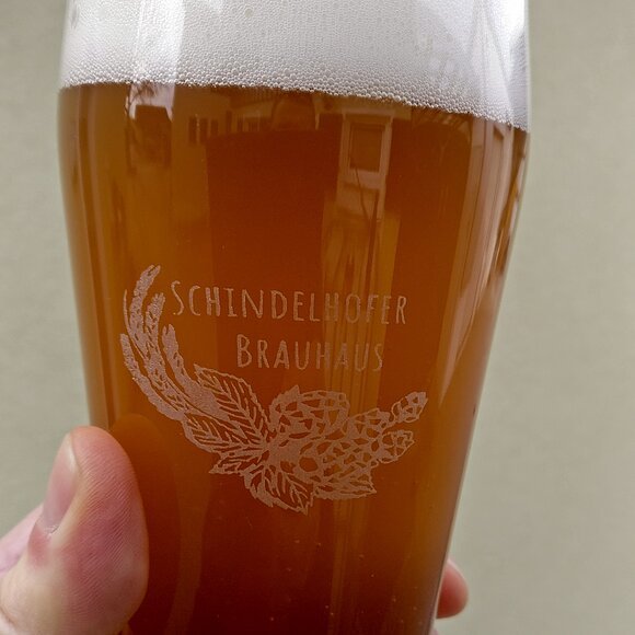 Weizenglas Schindelhofer Brauhaus ; Weizenstutzen