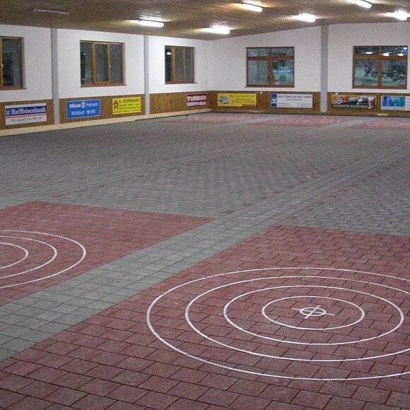 Stocksporthalle Innenansicht