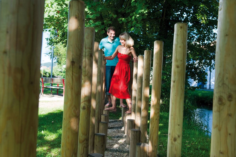Station im Barfußpark Dietfurt in der Labergasse