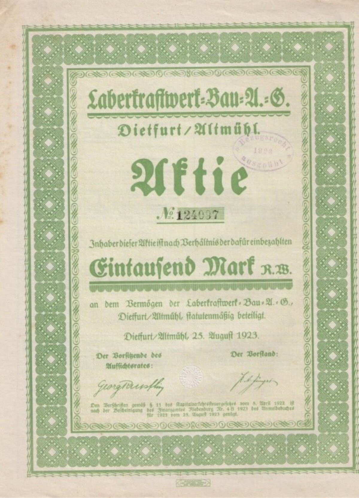 Aktie Laberkraftwerk