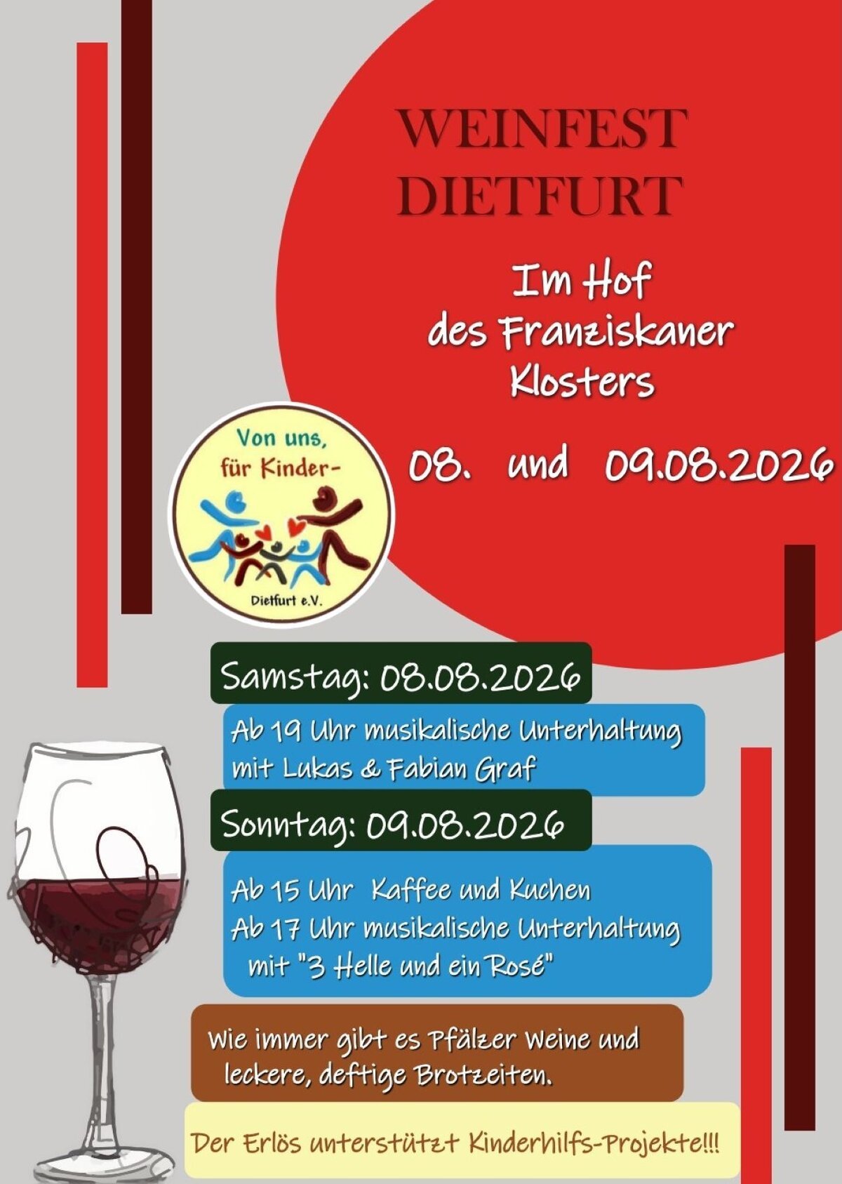 Weinfest V.u.f.Ki 08. + 09.08.2026