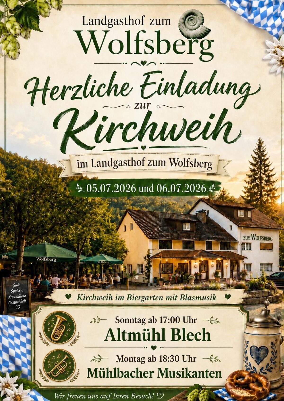 Kirchweih Zum Wolfsberg 05. + 06.07.2026