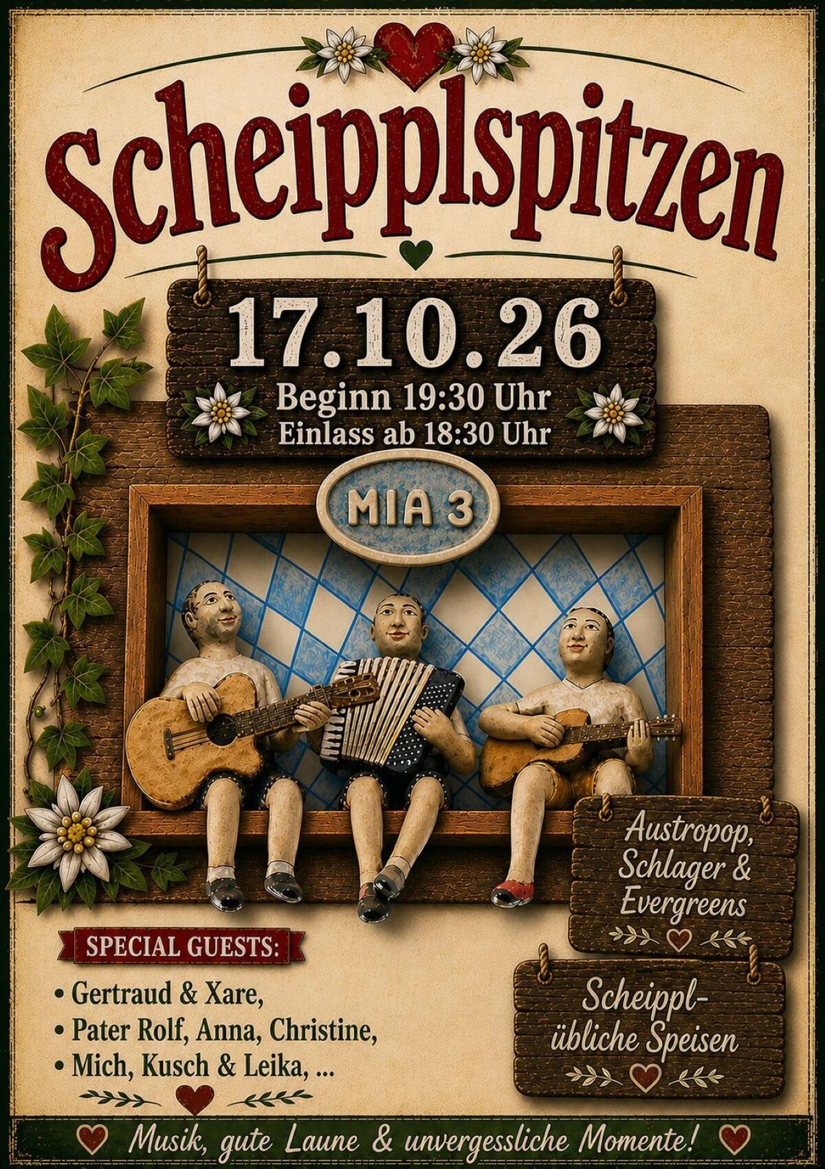Scheipplspitzen mit MIA 3