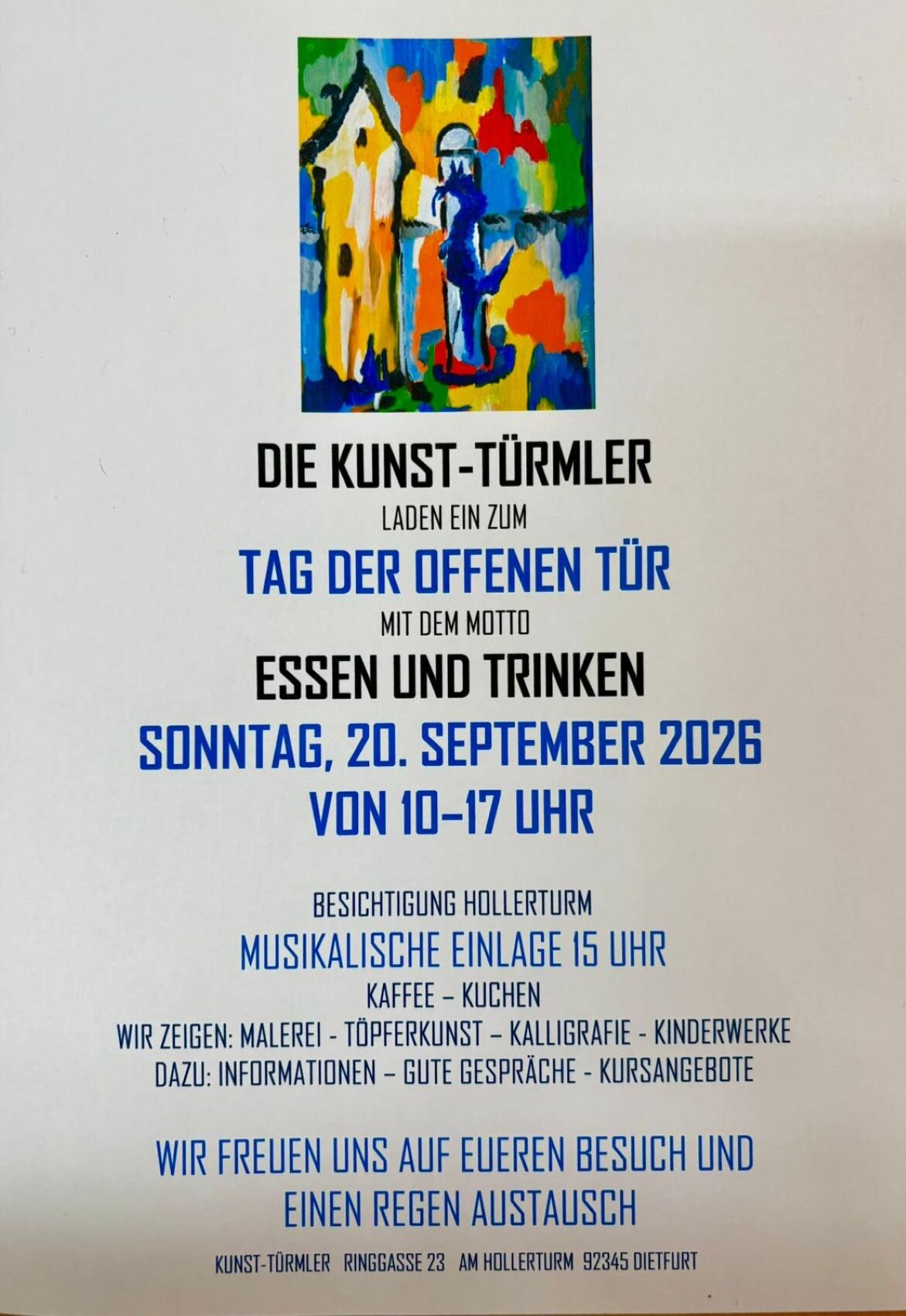 Tag der offenen Tür - KunstTürmler Dietfurt